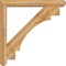 Ekena Millwork Merced Craftsman Rough Sawn Bracket w/ Offset Brace, Western Red Cedar, 6"W x 42"D x 42"H BKT0604X42X42MRC04RWR - alternate 4